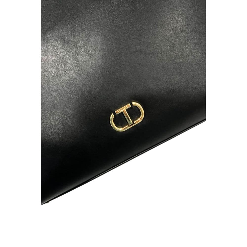 Twinset Black PU Women Shoulder Bag - 5
