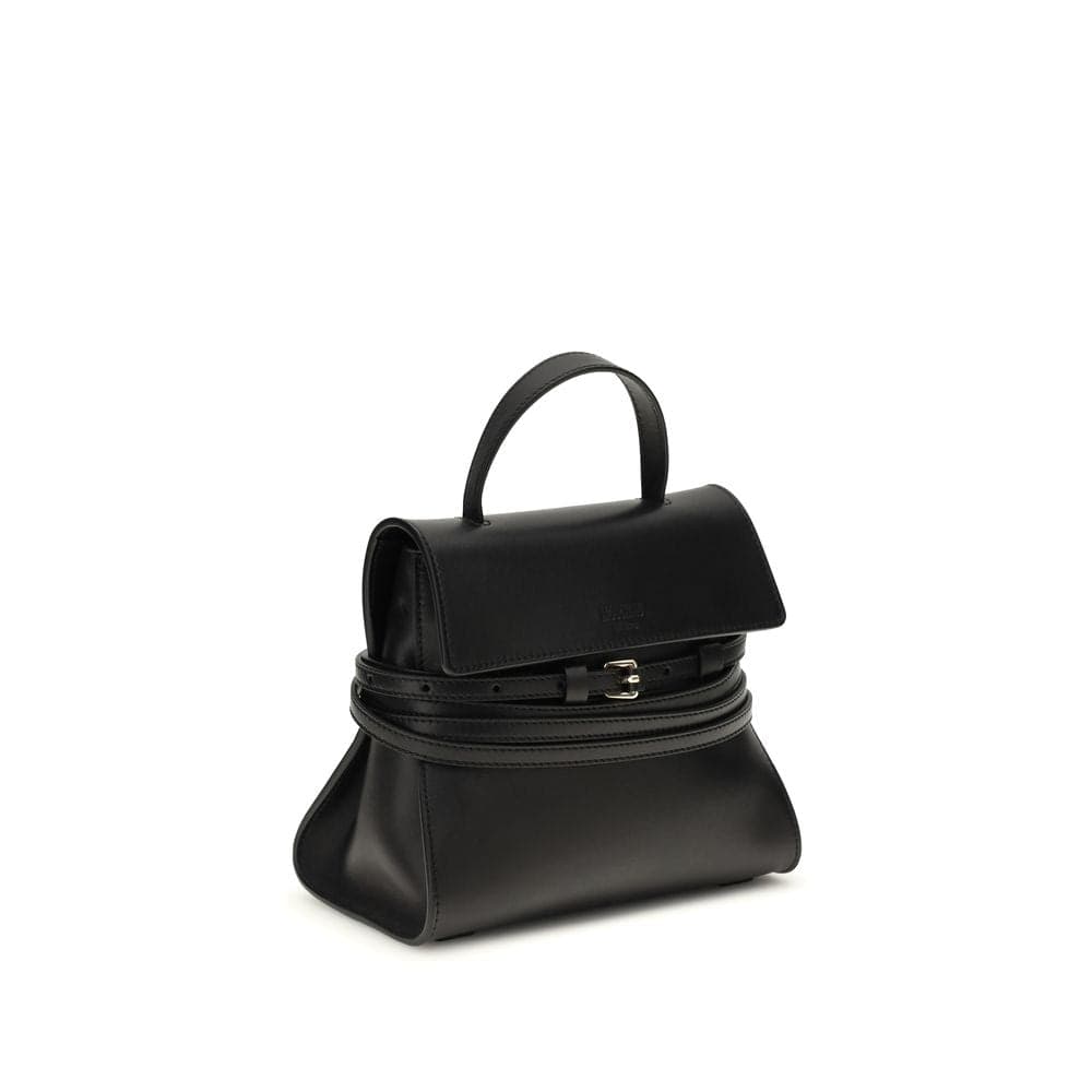 Moschino Black Calf Leather Bos Taurus Handbag - 2