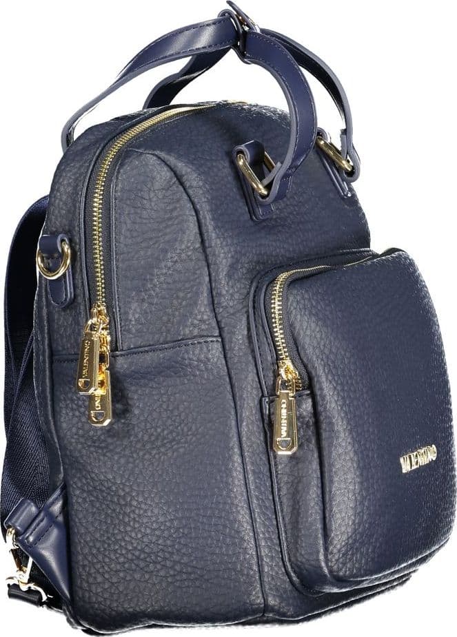Mario Valentino Blue Polyurethane Women's Backpack - 3