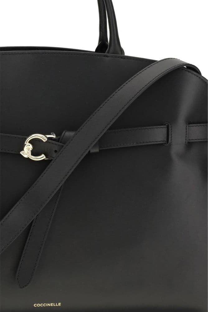 Coccinelle Black Calf Leather Bos Taurus Handbag - 4
