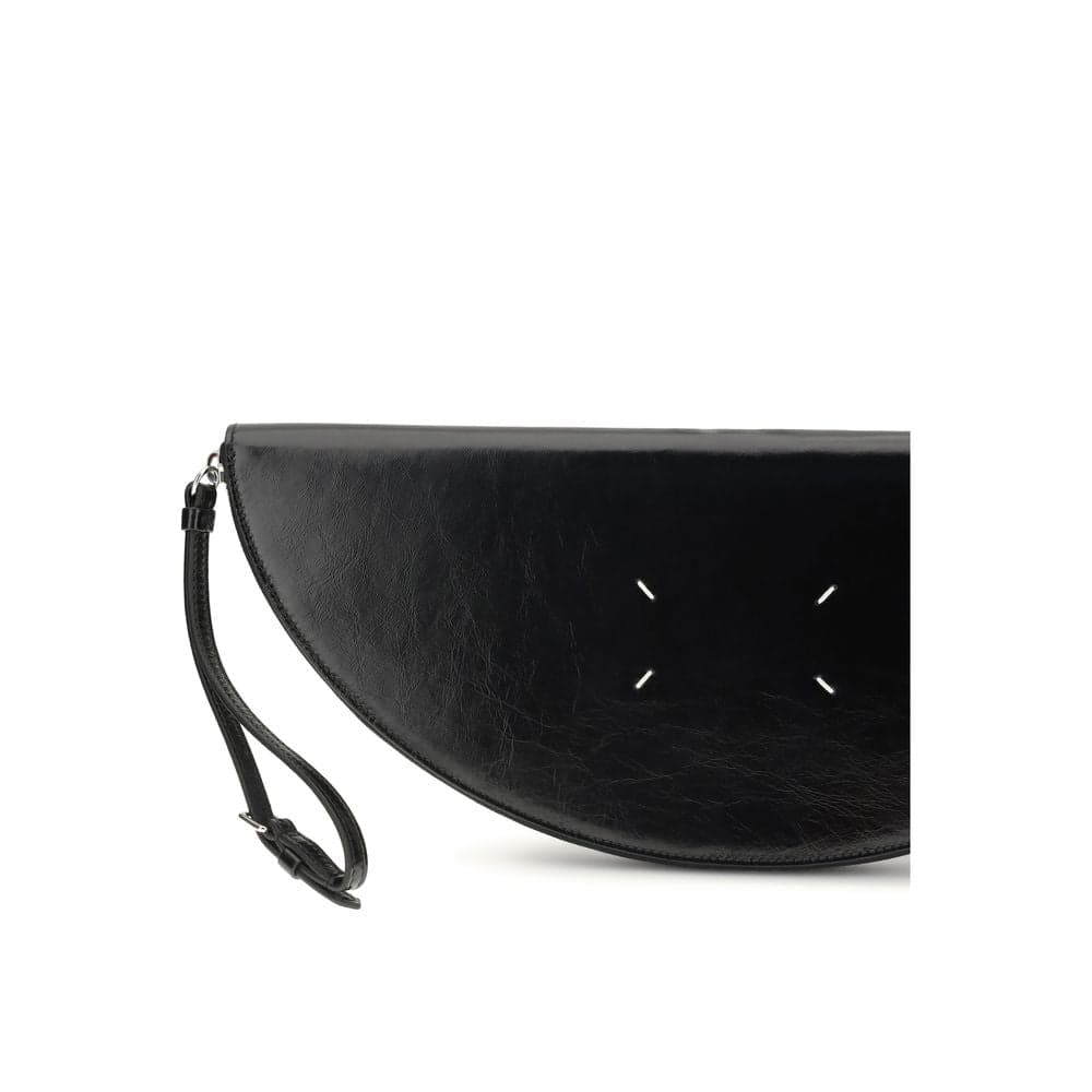 Maison Margiela Black Calf Leather Bos Taurus Clutch Bag - 4