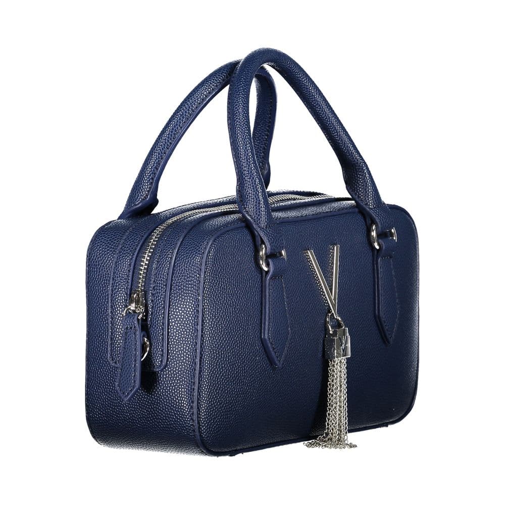 Mario Valentino Blue Polyurethane Women's Bag - 3