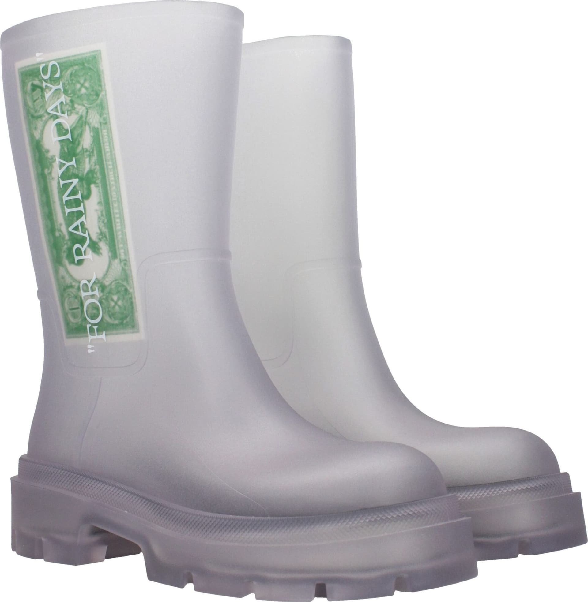 Off-White Transparent Pvc Ankle Boots - 2