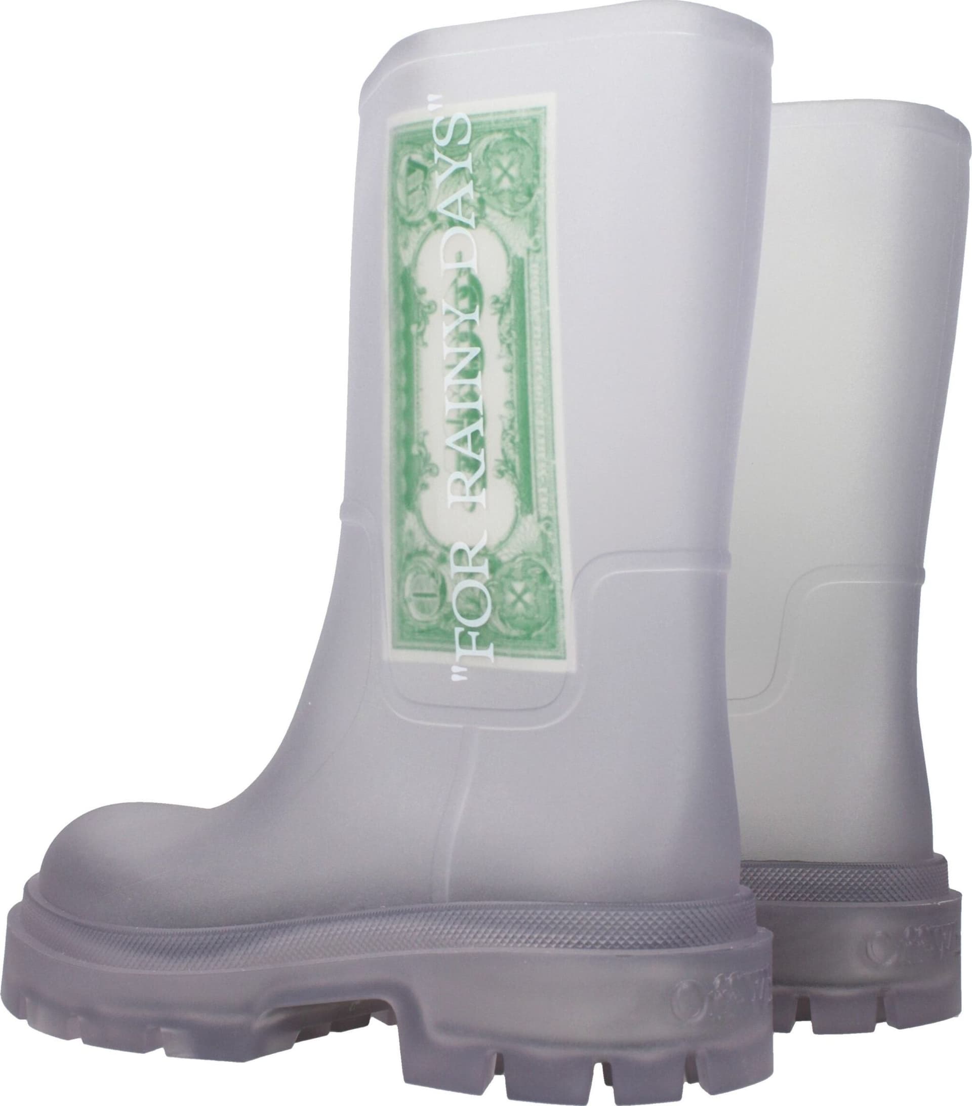 Off-White Transparent Pvc Ankle Boots - 4