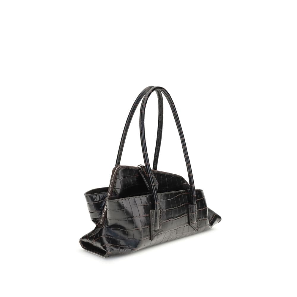 The Attico Black Calf Leather Bos Taurus Shoulder Bag - 2