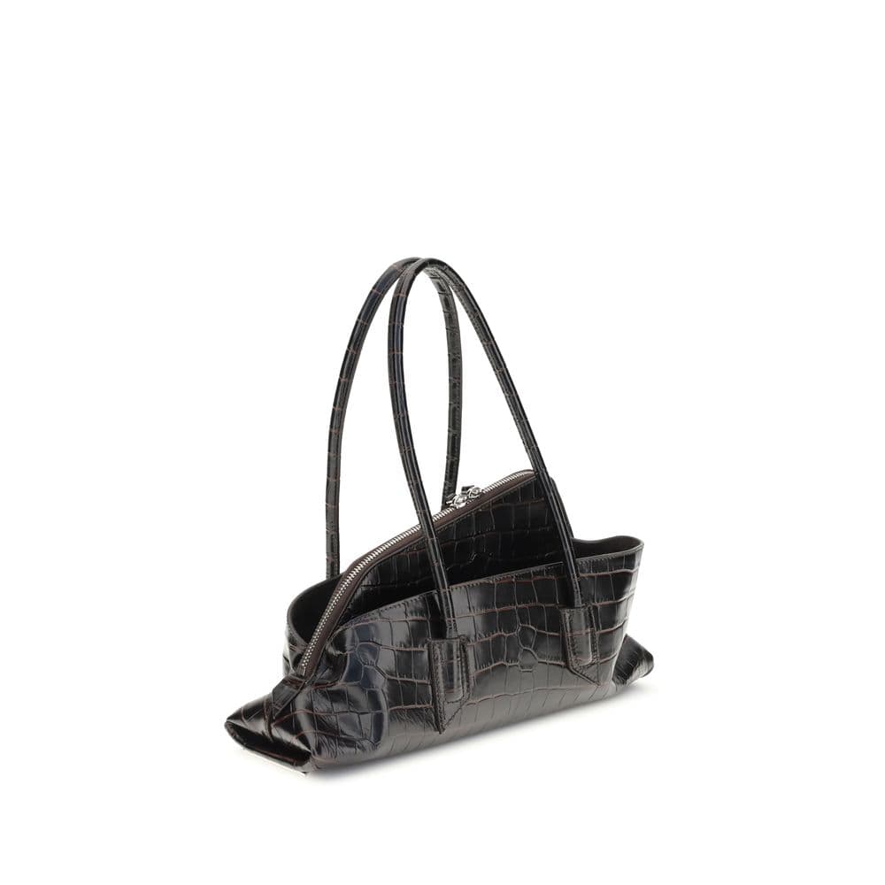 The Attico Black Calf Leather Bos Taurus Shoulder Bag - 3