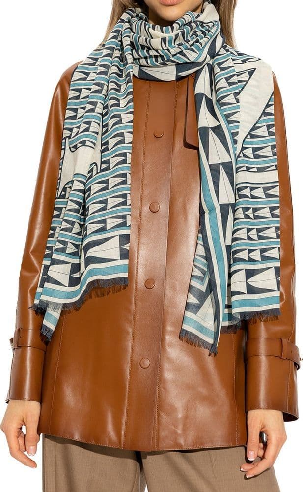 Lanvin Blue Wool Foulard - 2