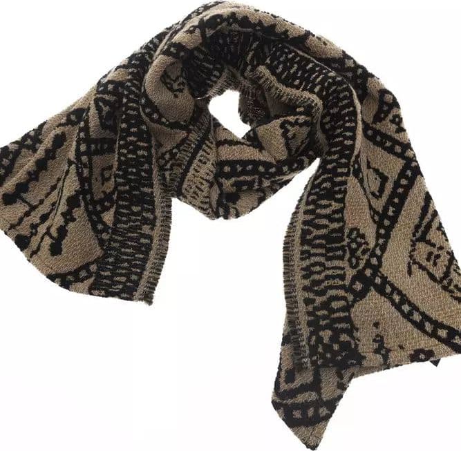 Alpha Studio Brown Wool Women Scarf - 4