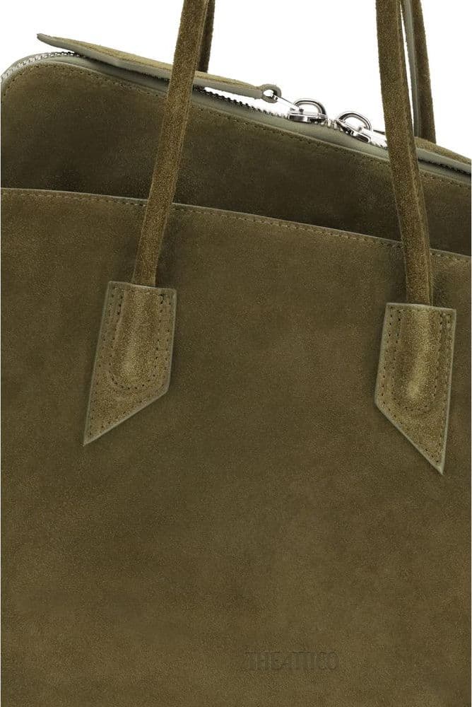 The Attico Bicolor Calf Leather Bos Taurus Shoulder Bag - 4