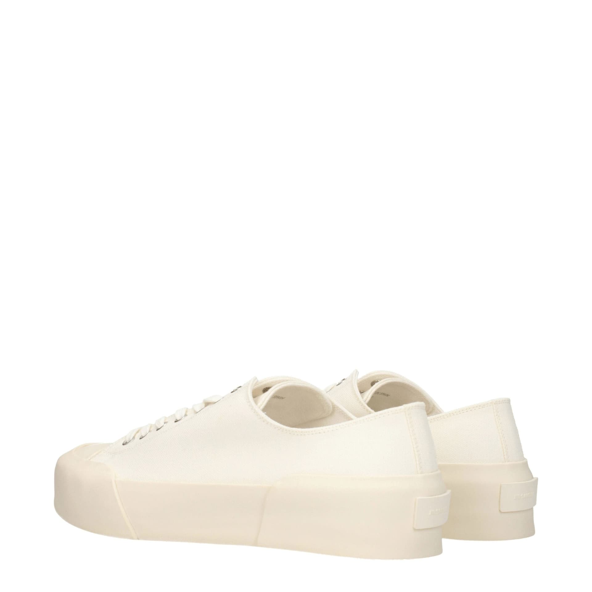 Jil Sander Beige Fabric Low Top Sneakers - 4