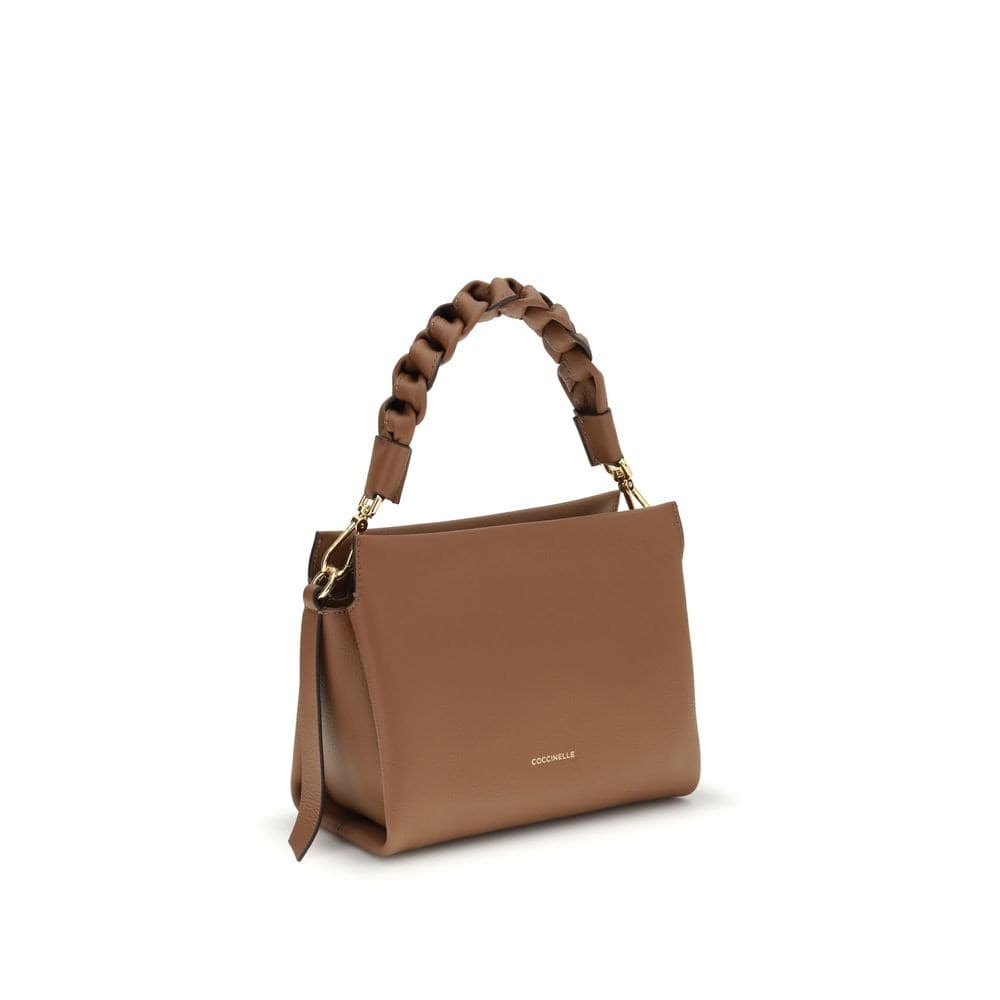 Coccinelle Beige Calf Leather Bos Taurus Handbag - 2