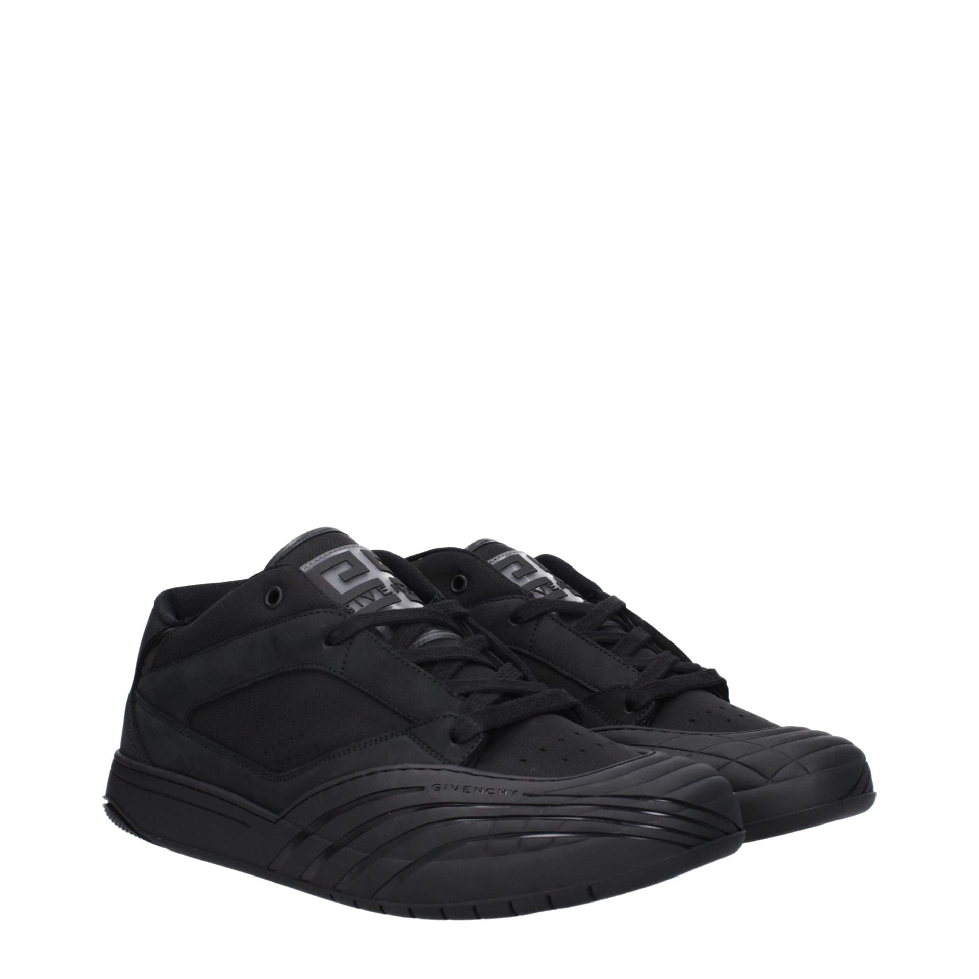 Givenchy Black Fabric Low Top Sneakers - 2