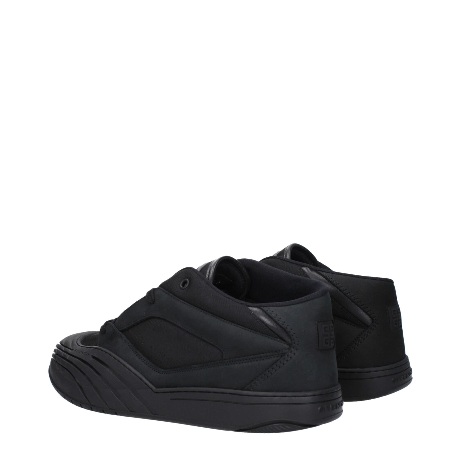 Givenchy Black Fabric Low Top Sneakers - 4