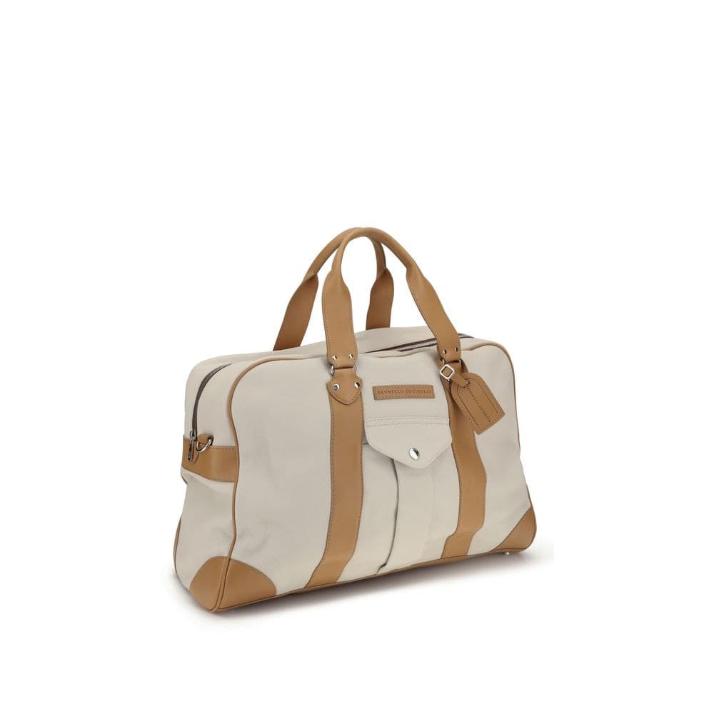 Brunello Cucinelli Beige Calf Leather Bos Taurus Luggage And Travel - 2
