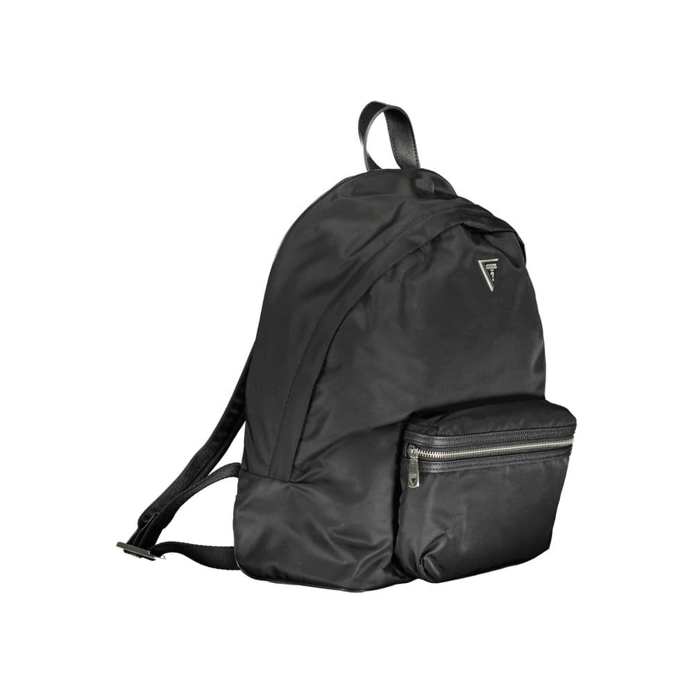 Guess Jeans Nero Nylon Men Backpack - 3