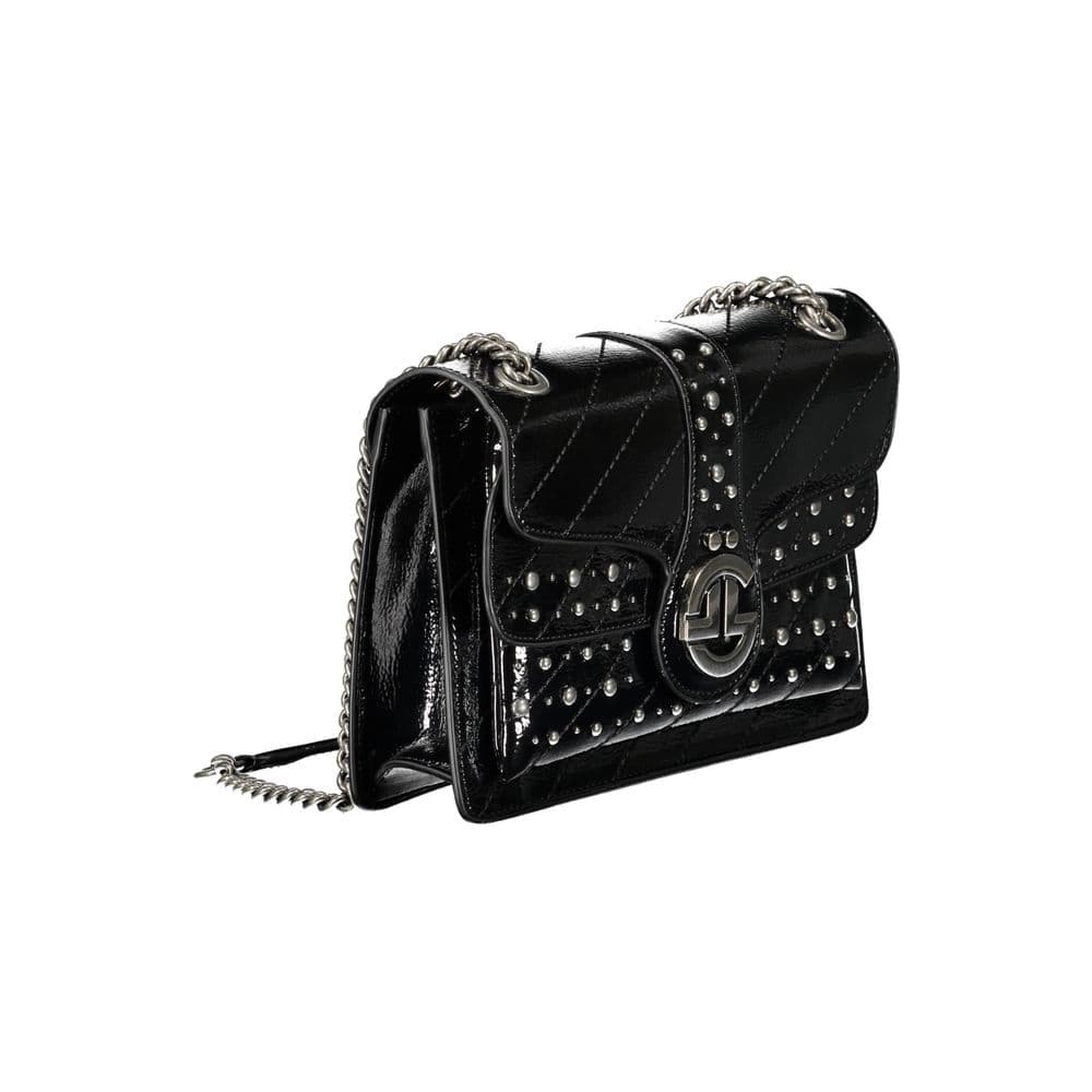 Gaelle Paris Black Polyurethane Women's Bag - 3