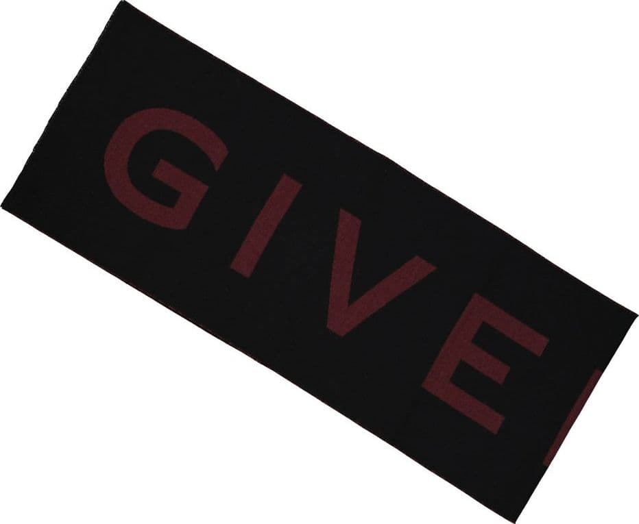 Givenchy Black Virgin Wool Foulard - 3