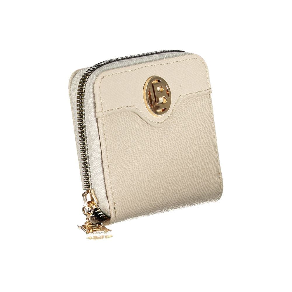 Laura Biagiotti Beige Polyurethane Women Wallet - 3