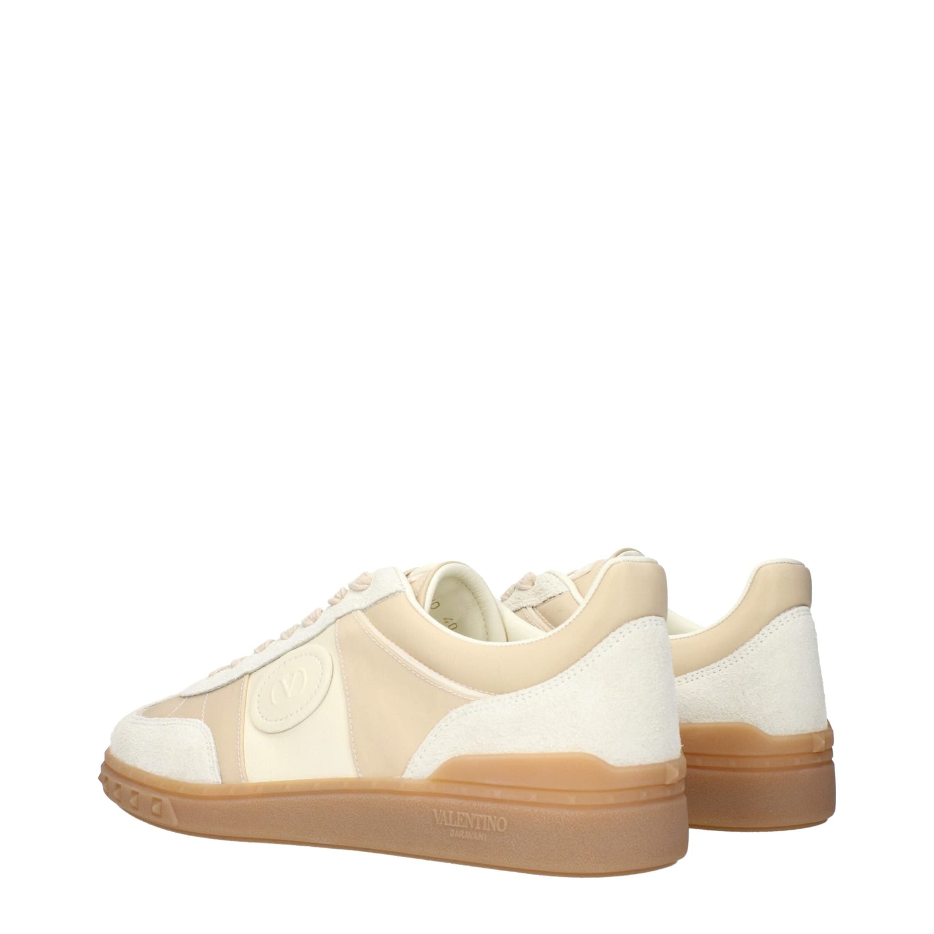 Valentino Garavani Beige Fabric Low Top Sneakers - 4