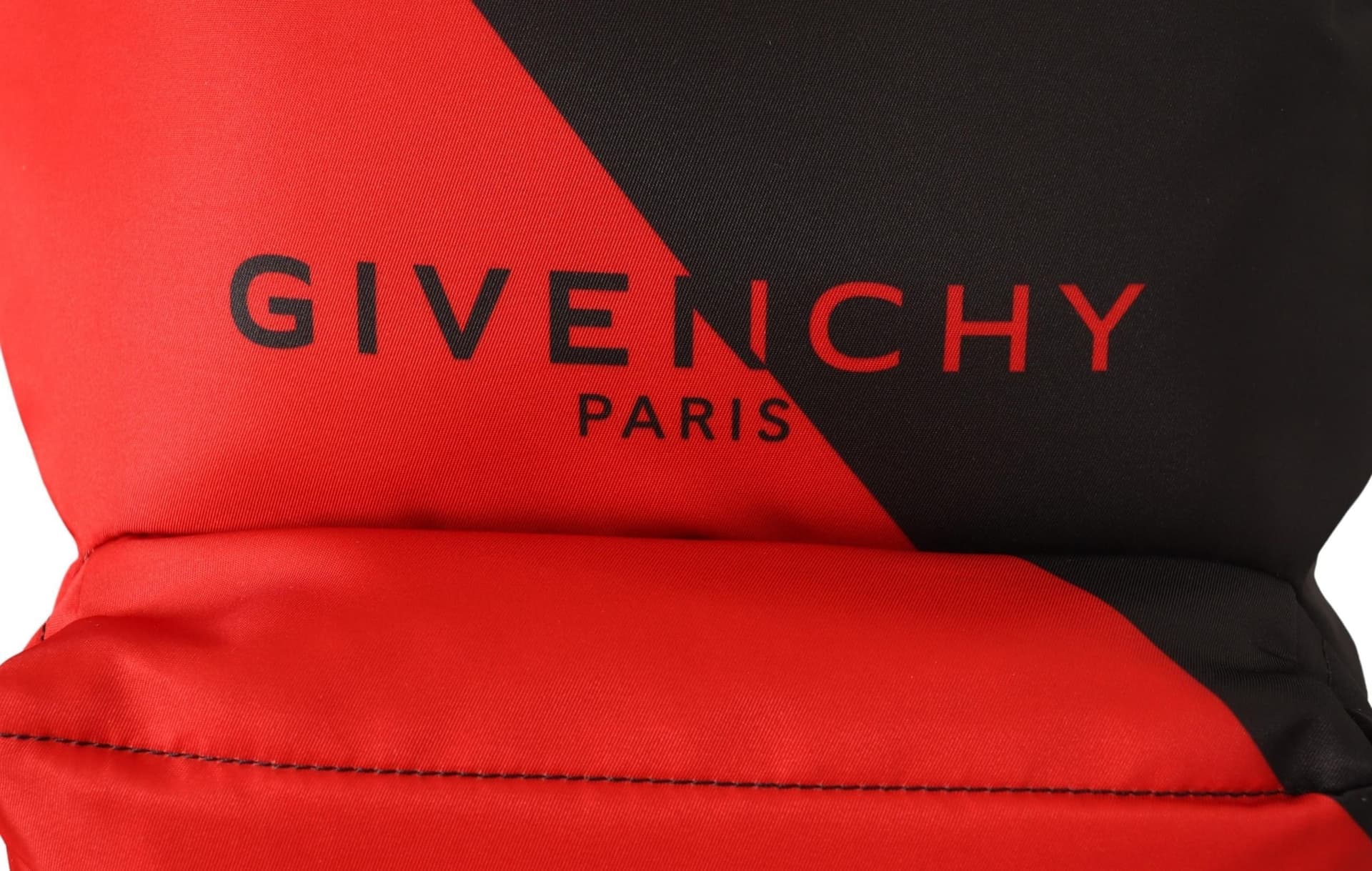 Givenchy Red & Black Nylon Urban Backpack - 5