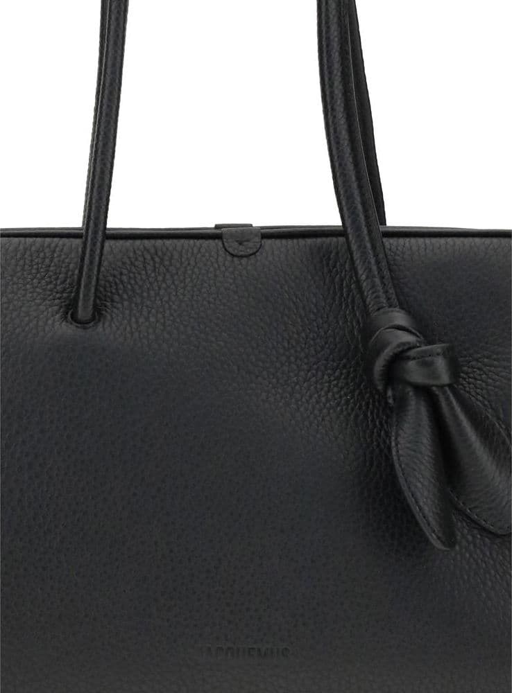 Jacquemus Black Calf Leather Bos Taurus Handbag - 4