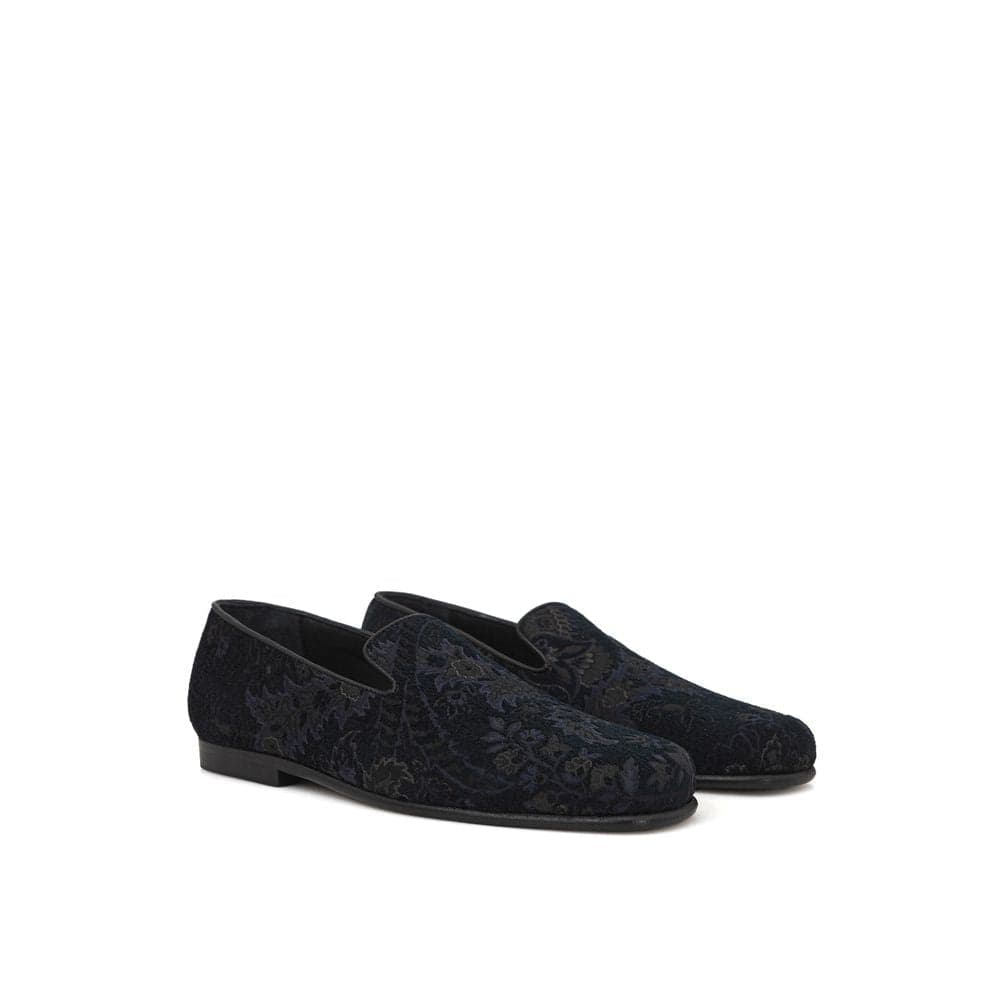 Etro Blue Leather Slip-On Loafers - 2