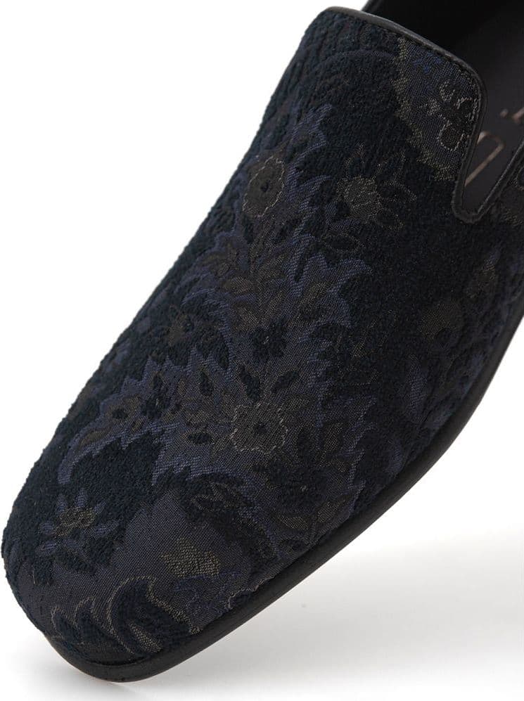 Etro Blue Leather Slip-On Loafers - 4