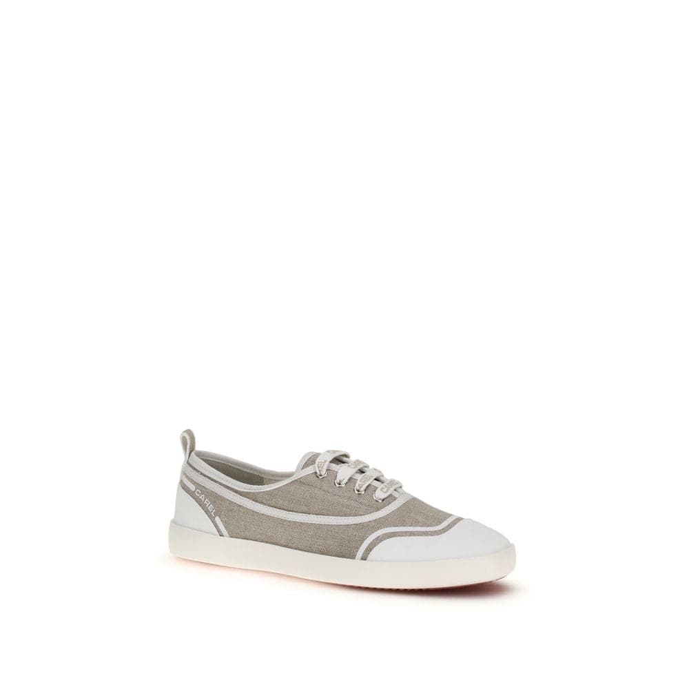 Carel Paris Beige Cotton Low Top Sneakers - 2