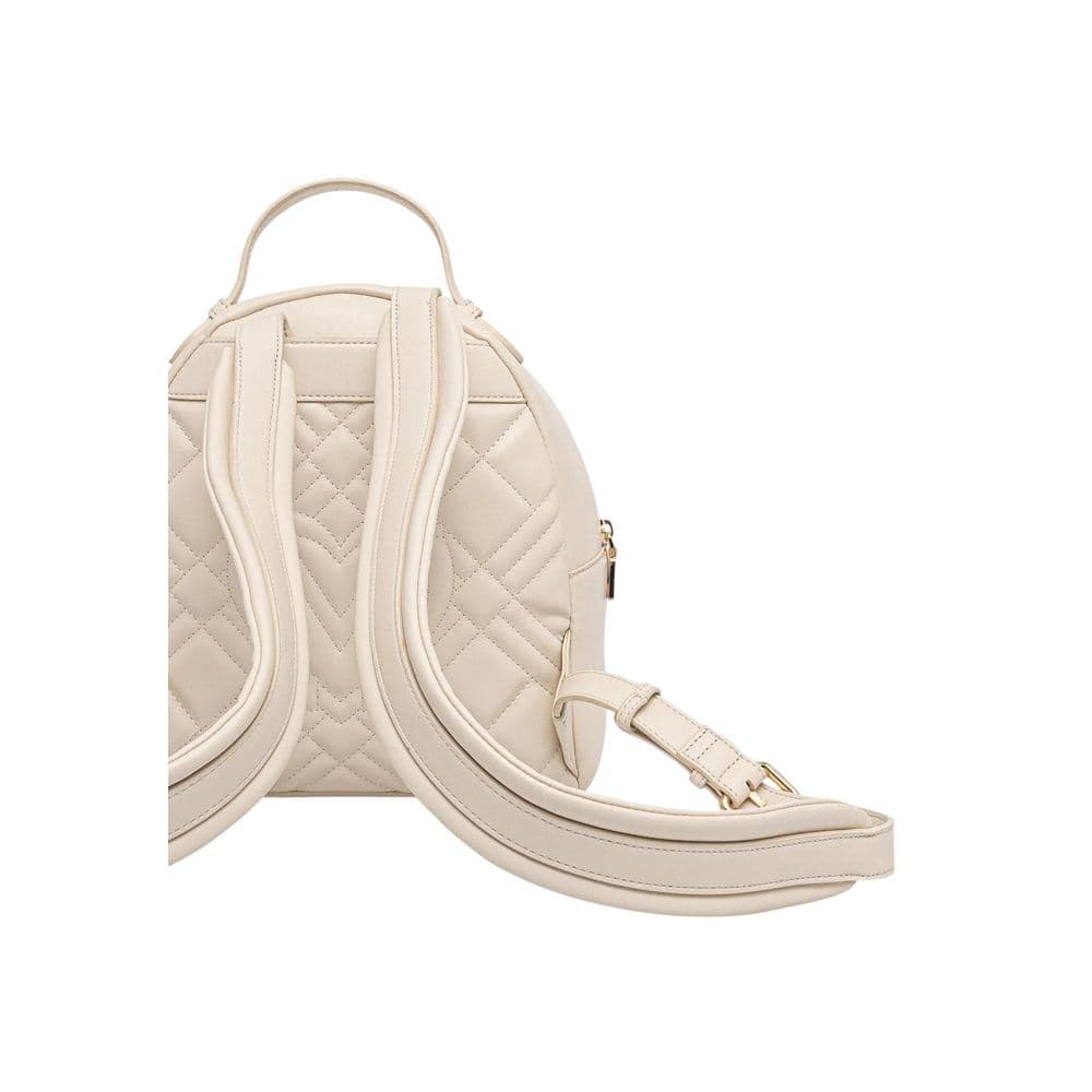 Love Moschino Beige Polyethylene Backpack - 4