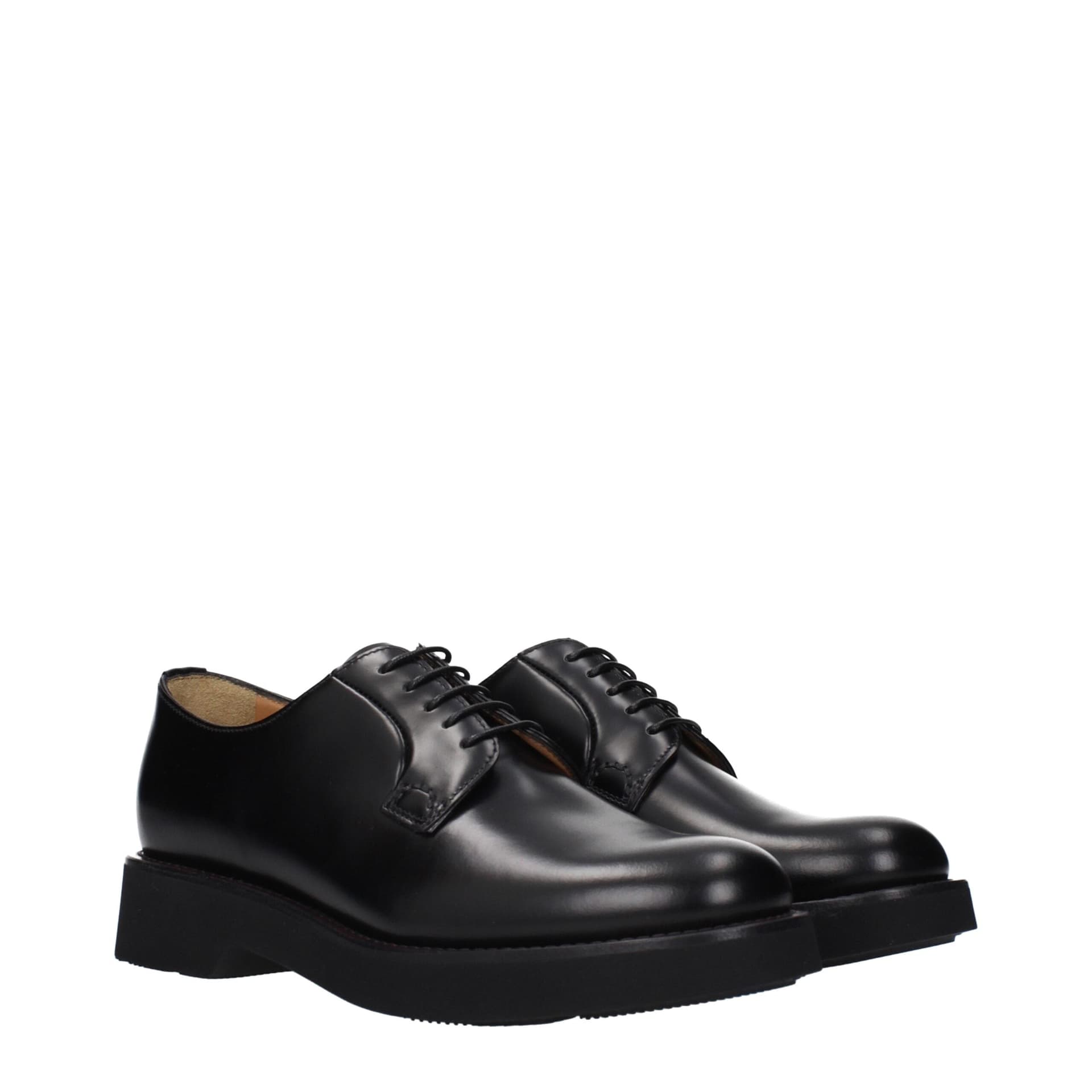 Church's Black Leather Oxfords And Derbies - 2