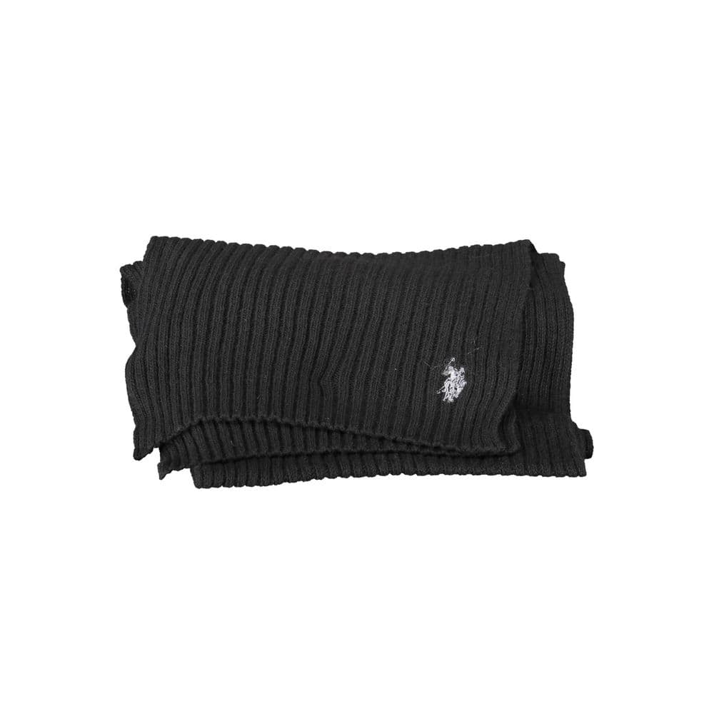 U.S. POLO ASSN. Black Wool Men's Scarf - 2