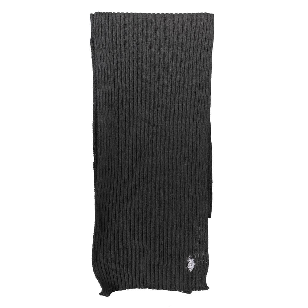 U.S. POLO ASSN. Black Wool Men's Scarf - 3