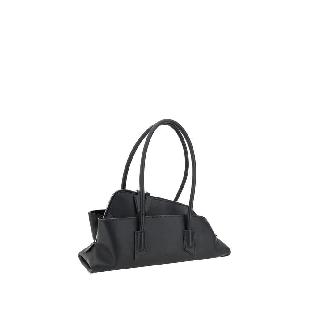 The Attico Black Calf Leather Bos Taurus Shoulder Bag - 2