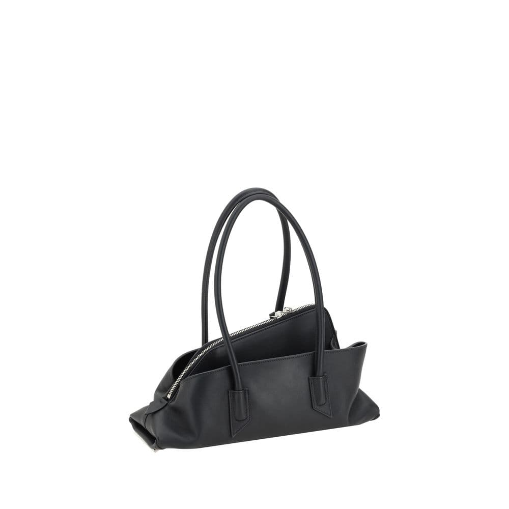 The Attico Black Calf Leather Bos Taurus Shoulder Bag - 3