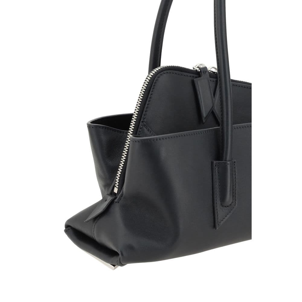 The Attico Black Calf Leather Bos Taurus Shoulder Bag - 4