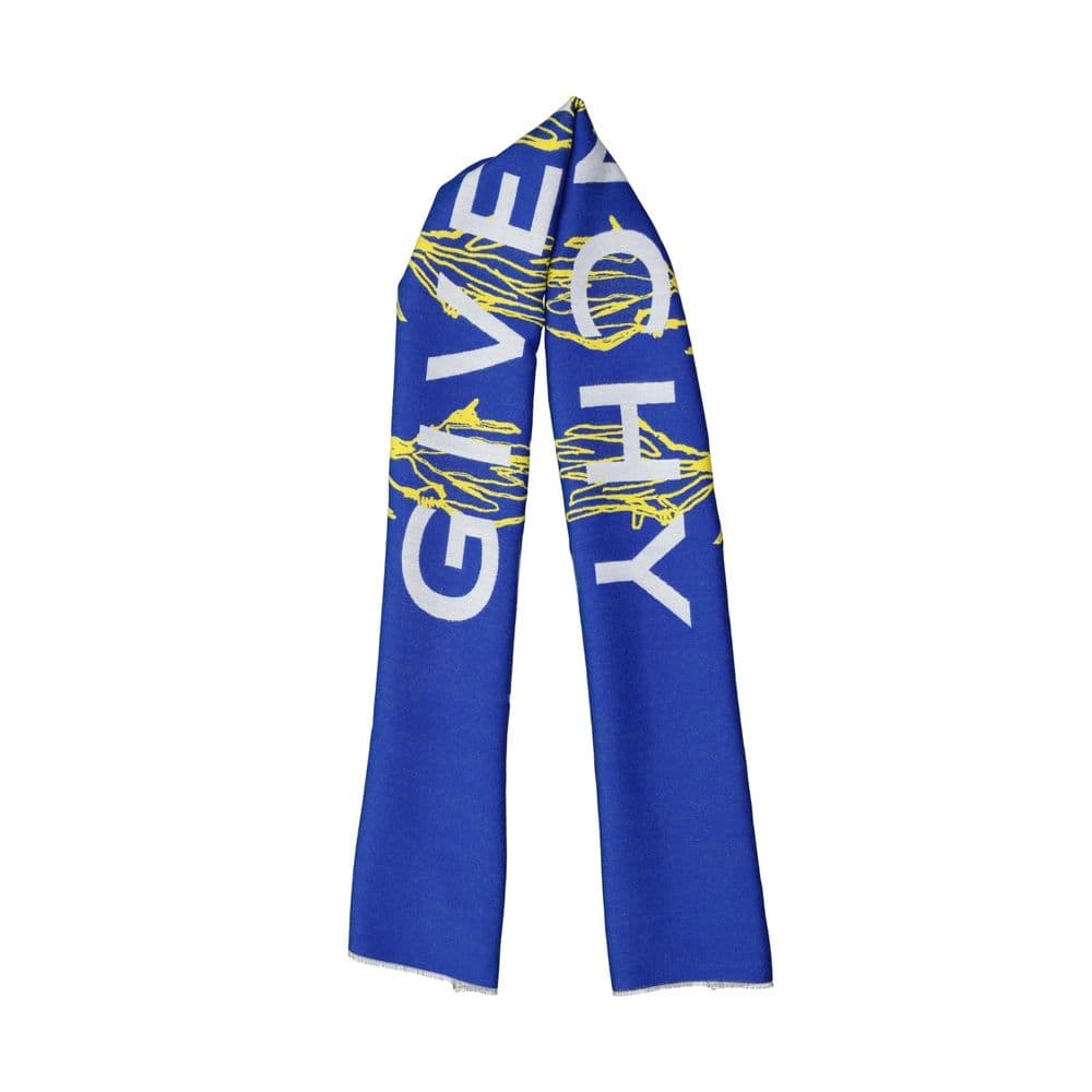 Givenchy Blue Silk Foulard - 2