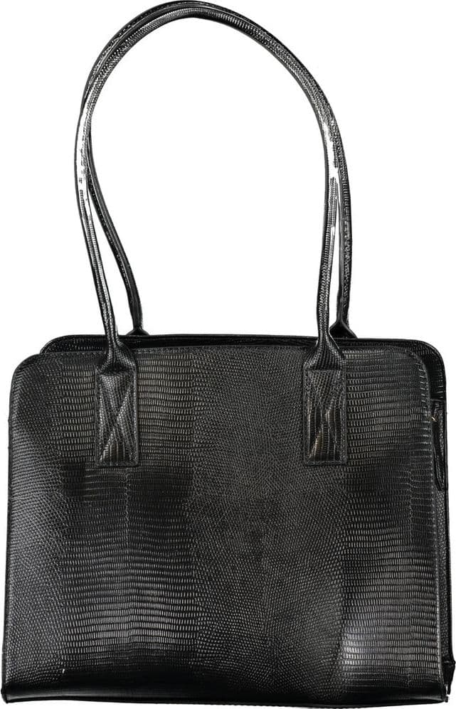 Mario Valentino Black Polyurethane Women's Bag - 2
