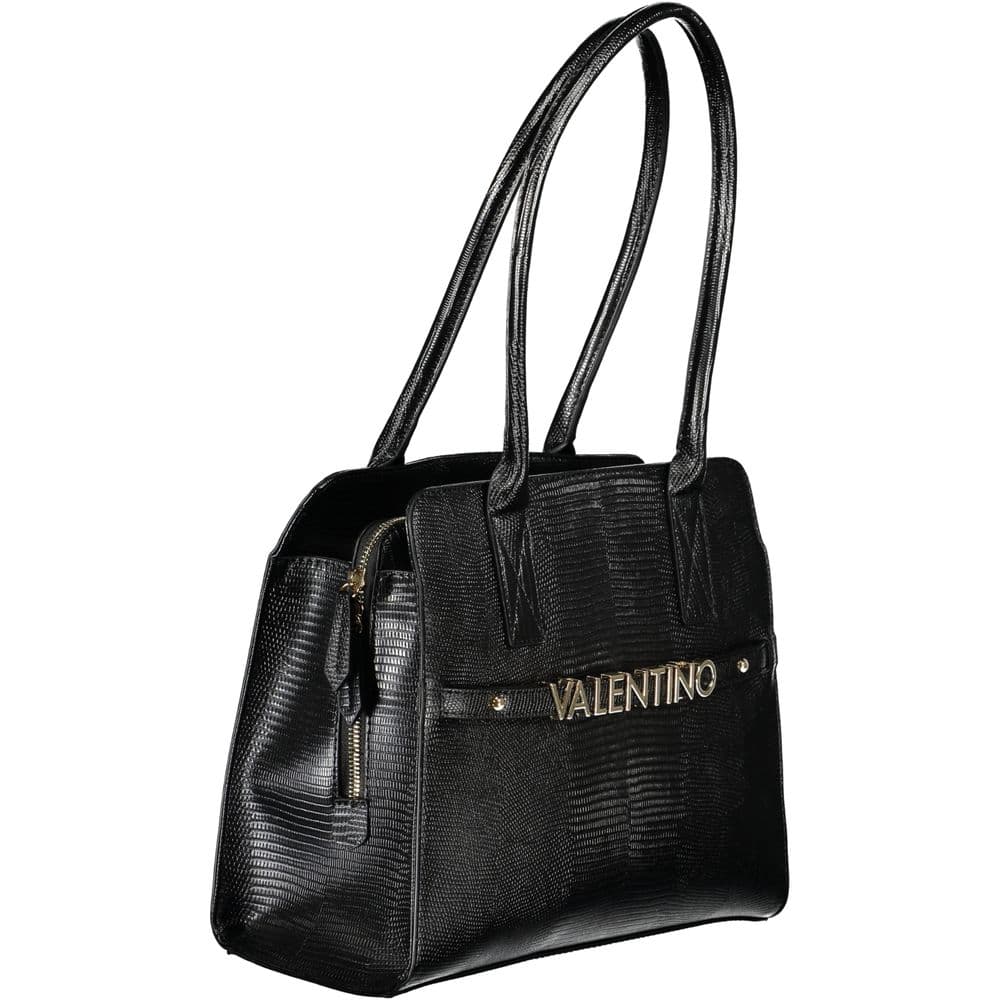 Mario Valentino Black Polyurethane Women's Bag - 3