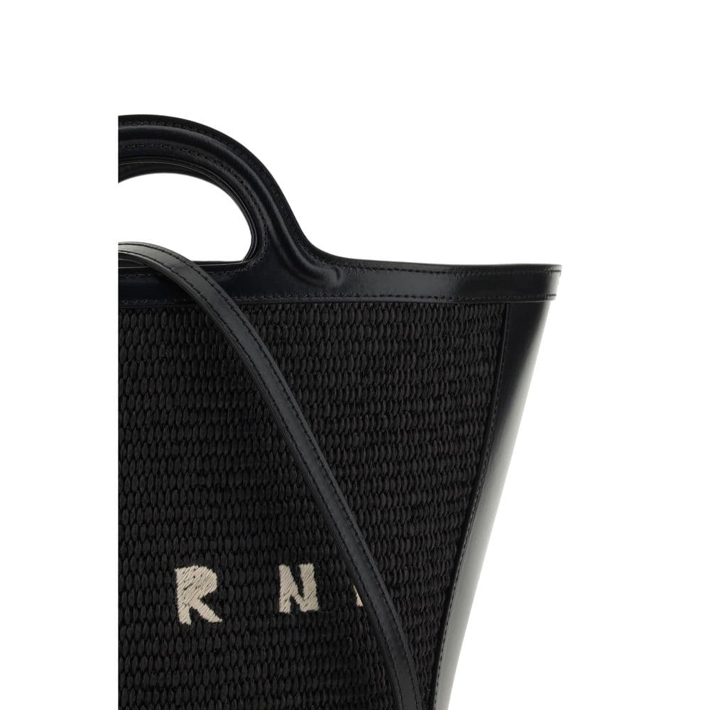 Marni Black Cotton Shoulder Bag - 4