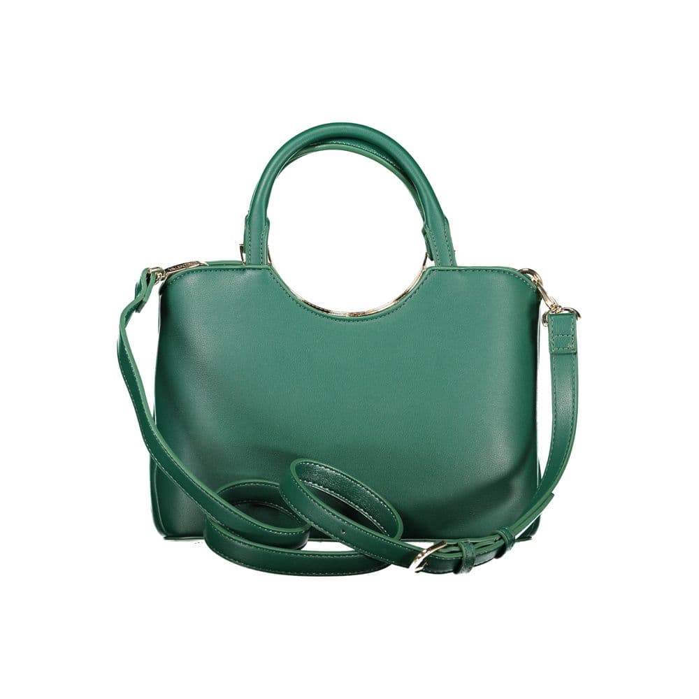 Mario Valentino Verde Polyurethane Women's Bag with Adjustable Shoulder Strap - 2