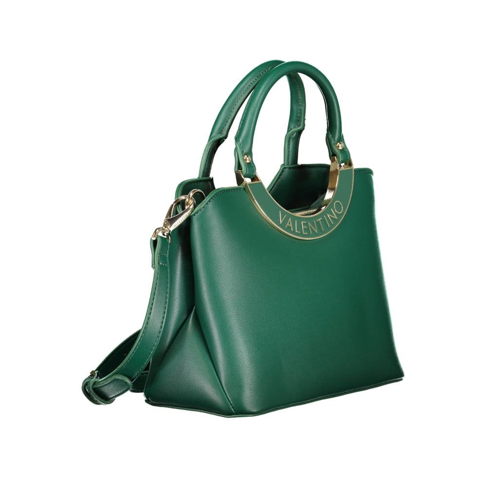 Mario Valentino Verde Polyurethane Women's Bag with Adjustable Shoulder Strap - 3