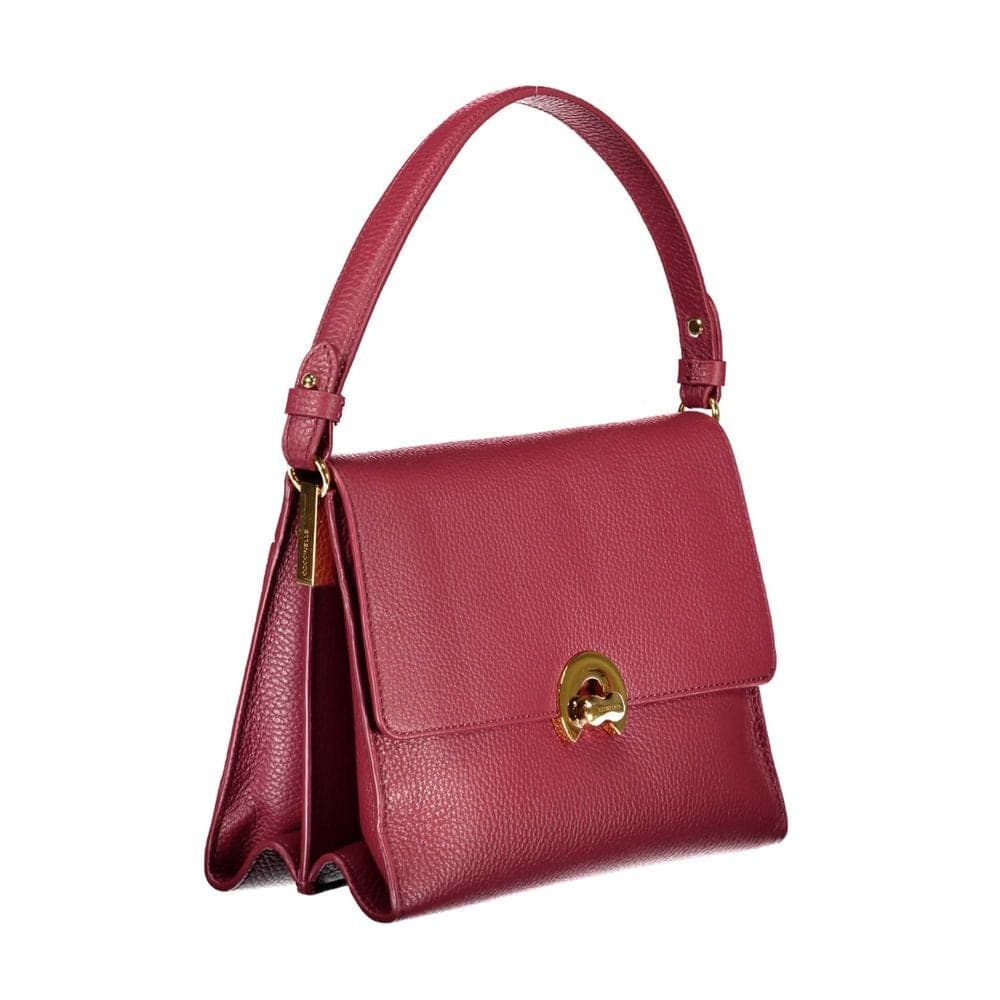 Coccinelle Rosso Leather Women Handbag - 3
