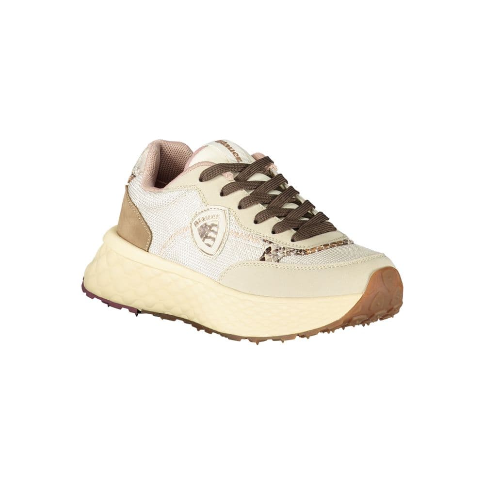 Blauer Beige Leather Women Sneaker - 2