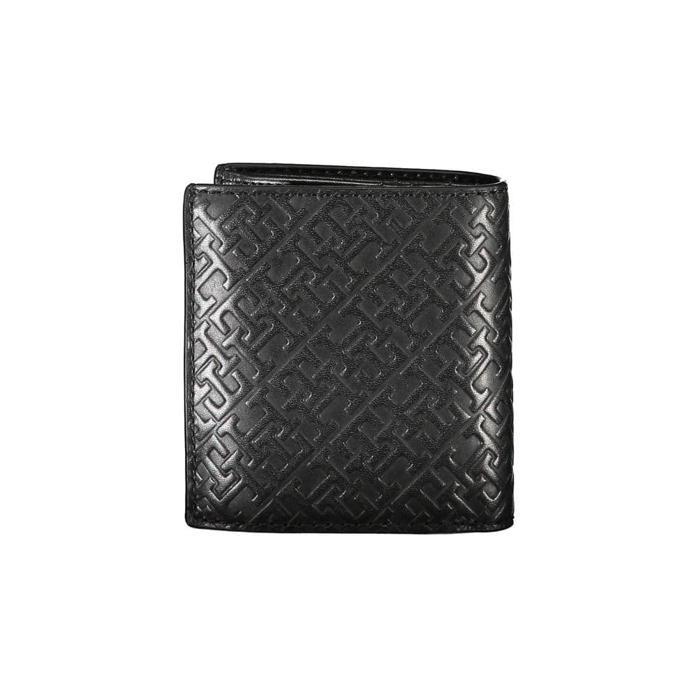 Tommy Hilfiger Sleek Black Leather Dual-Compartment Wallet - 2