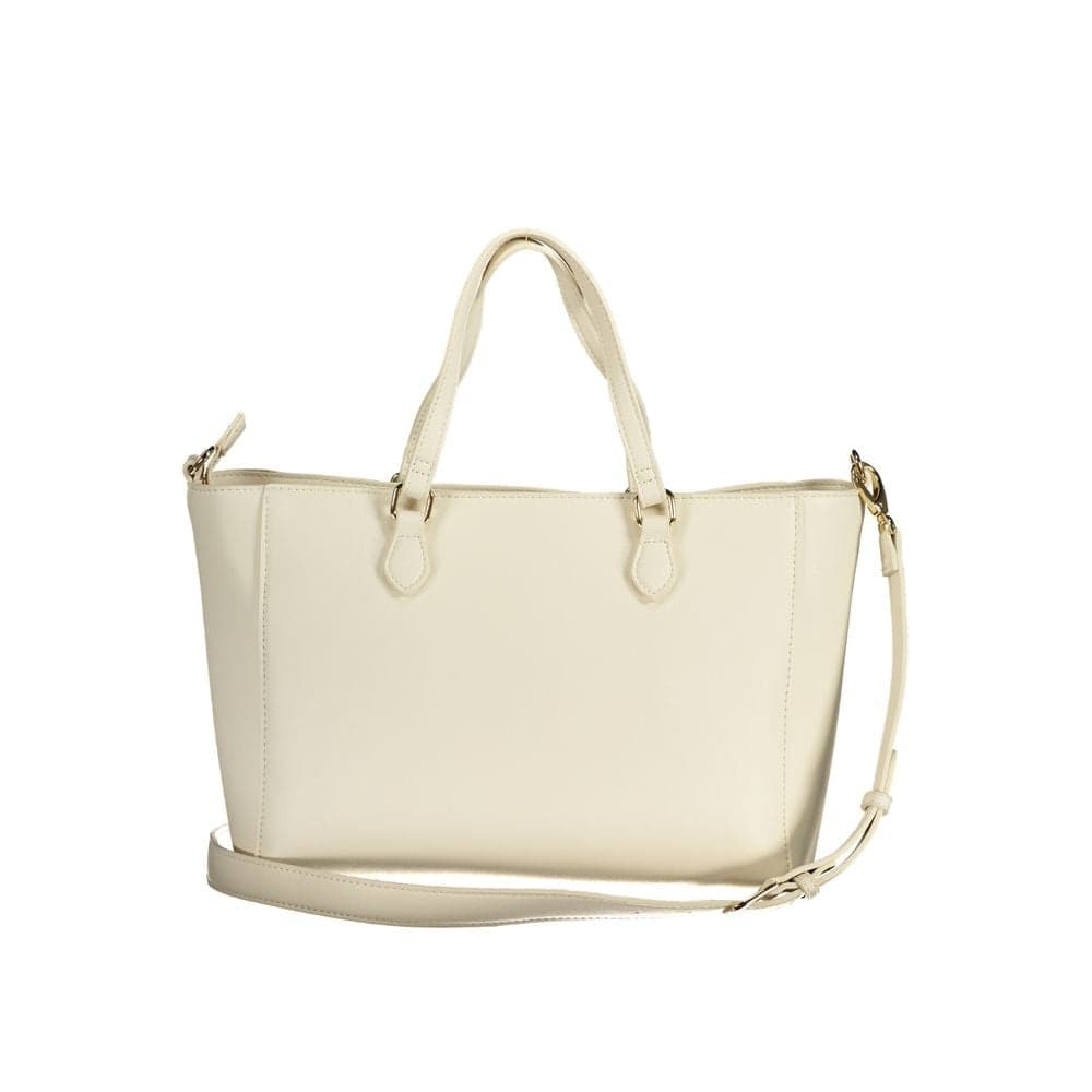 Mario Valentino White Polyurethane Womens Bag with Handles - 2