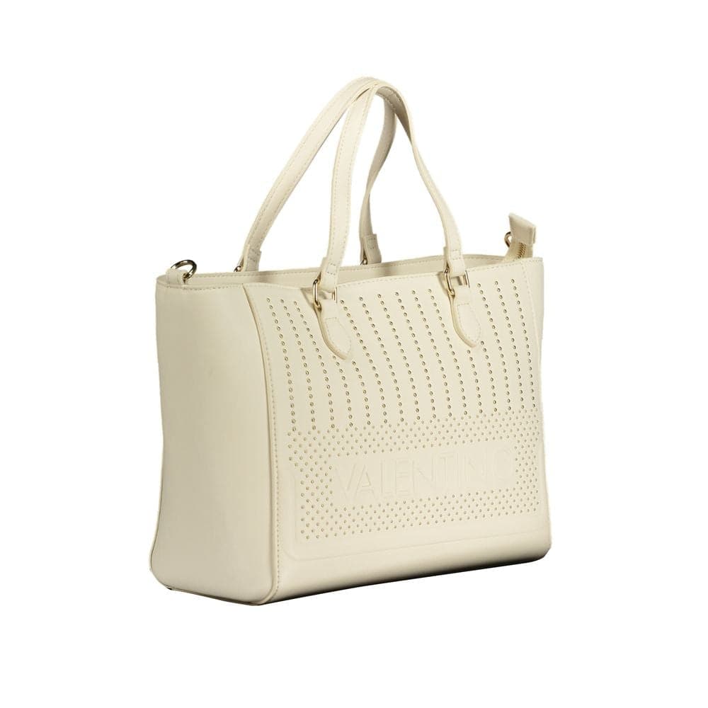 Mario Valentino White Polyurethane Womens Bag with Handles - 3