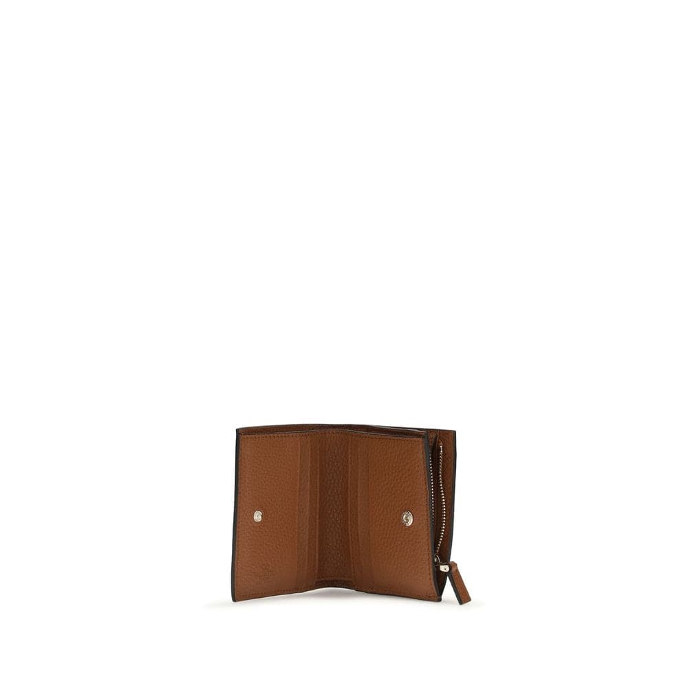Valentino Garavani Brown Lamb Ovis Aries Aries Wallet - 3