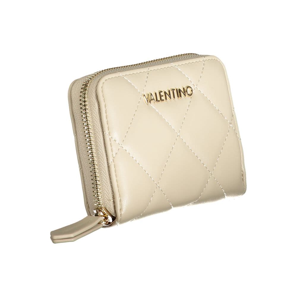 Mario Valentino Beige Polyurethane Women's Wallet - 3