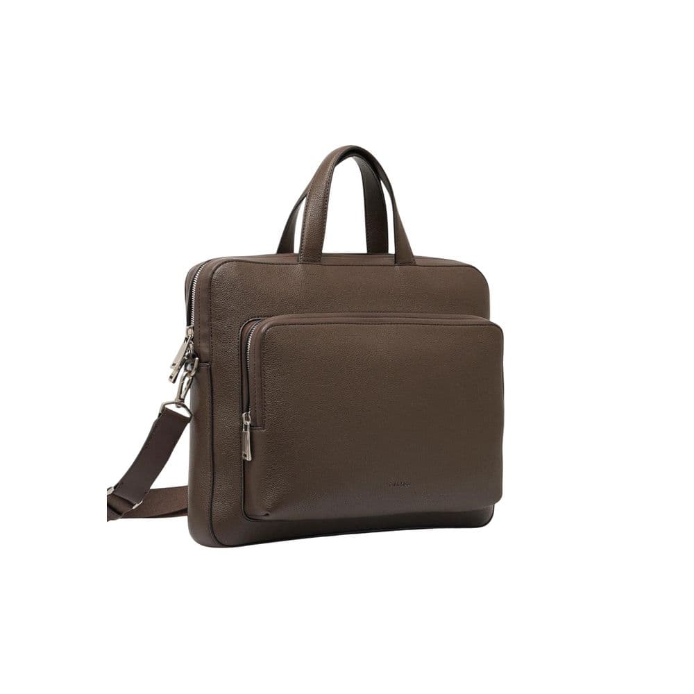 Calvin Klein Brown Polyethylene Briefcase - 2