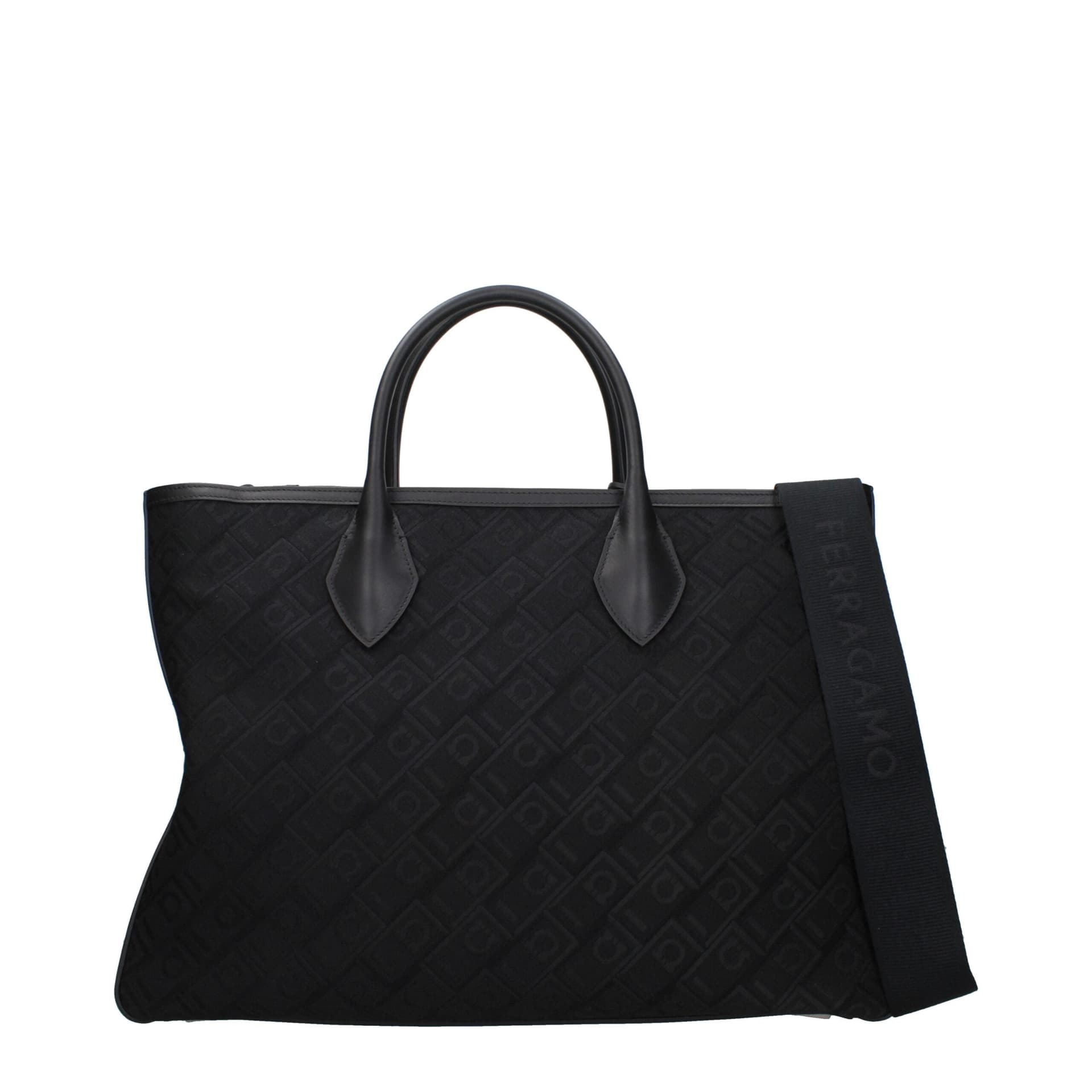 Salvatore Ferragamo Black Fabric Handbag - 3